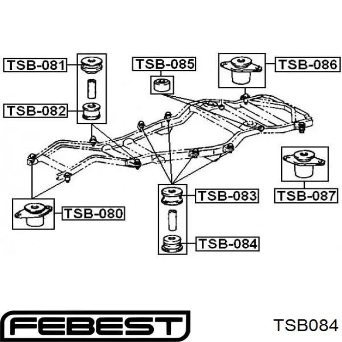 5220660010 Toyota casquillo, suspensión de cabina