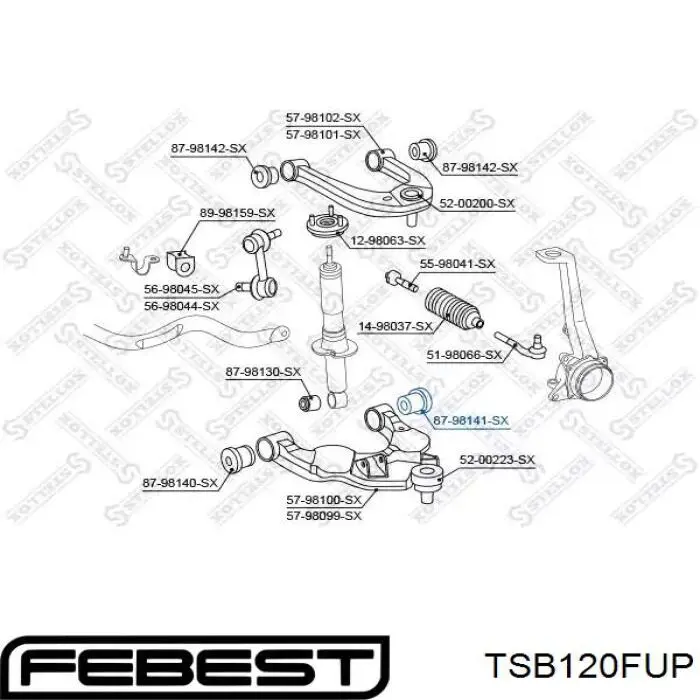  Casquillo, suspensión de cabina para Toyota Fj Cruiser 