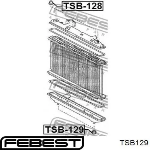  Soporte del radiador inferior para Toyota Prius ZVW30