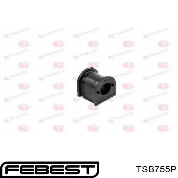 TSB-755P Febest casquillo de barra estabilizadora delantera