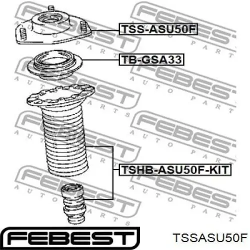  Soporte amortiguador delantero para Lexus RX L25