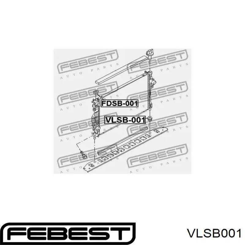  Soporte del radiador inferior para Volvo V50 MW