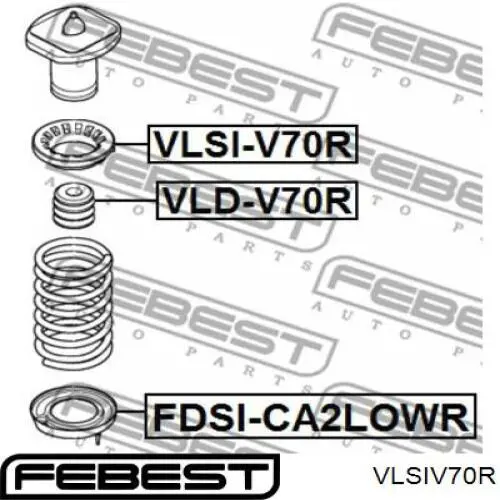  Caja de muelle, Eje trasero, arriba para Ford S-Max CA1