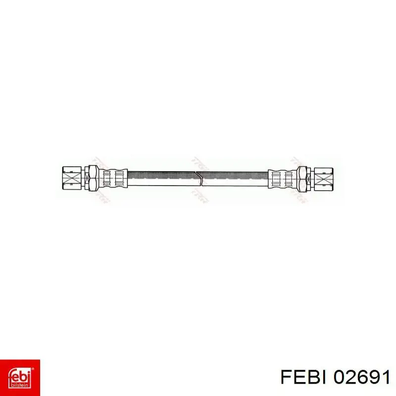 02691 Febi tubo flexible de frenos trasero