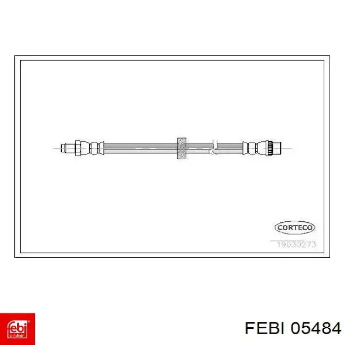 05484 Febi latiguillo de freno delantero