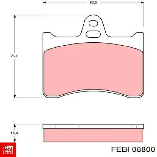 08800 Febi fuelle, árbol de transmisión delantero interior