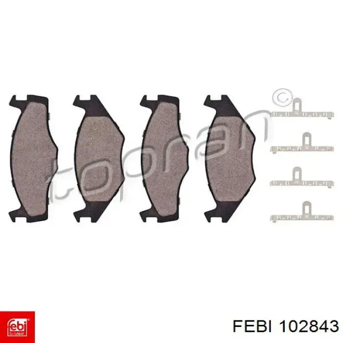 102843 Febi soporte de barra estabilizadora trasera