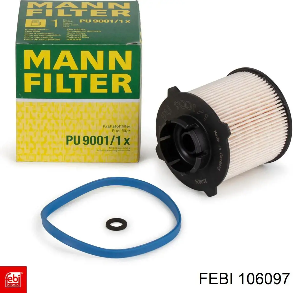 106097 Febi caja, filtro de combustible