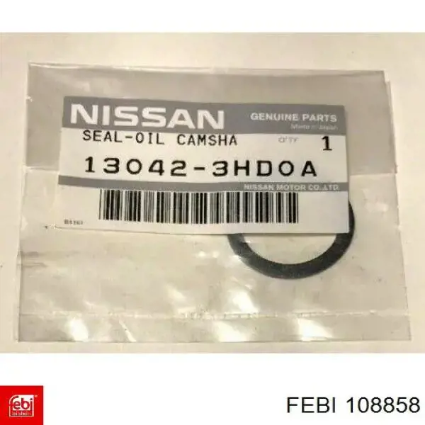  Anillo retén, árbol de levas delantero para Nissan Qashqai 2 