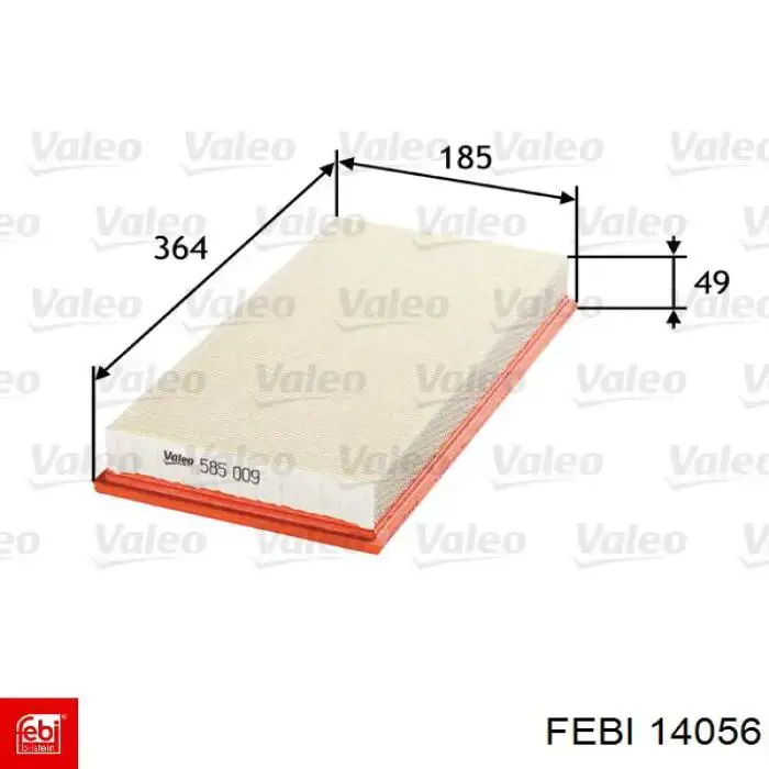 14056 Febi filtro de aire