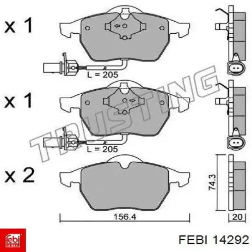 14292 Febi junta de culata