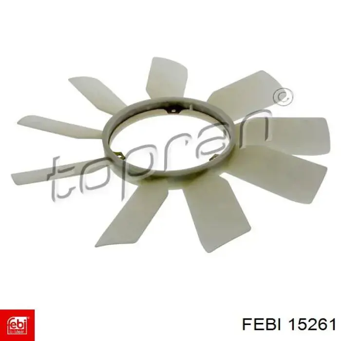 15261 Febi rodete ventilador, refrigeración de motor