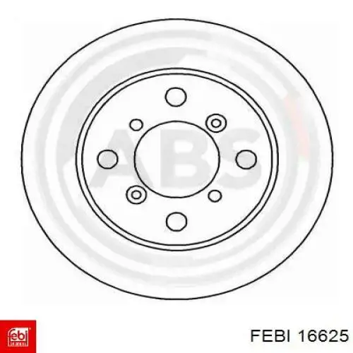 16625 Febi pastillas de freno traseras