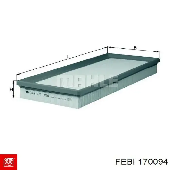 170094 Febi tubo de ventilacion del carter (separador de aceite)