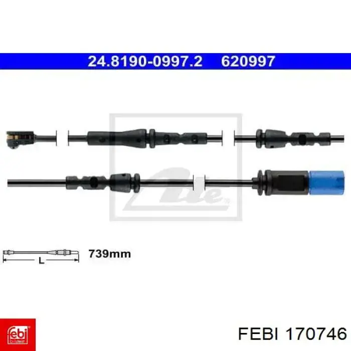 170746 Febi sensor abs trasero