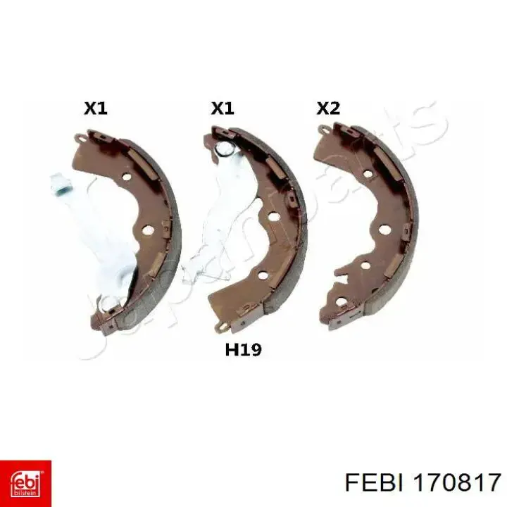 170817 Febi zapatas de frenos de tambor traseras
