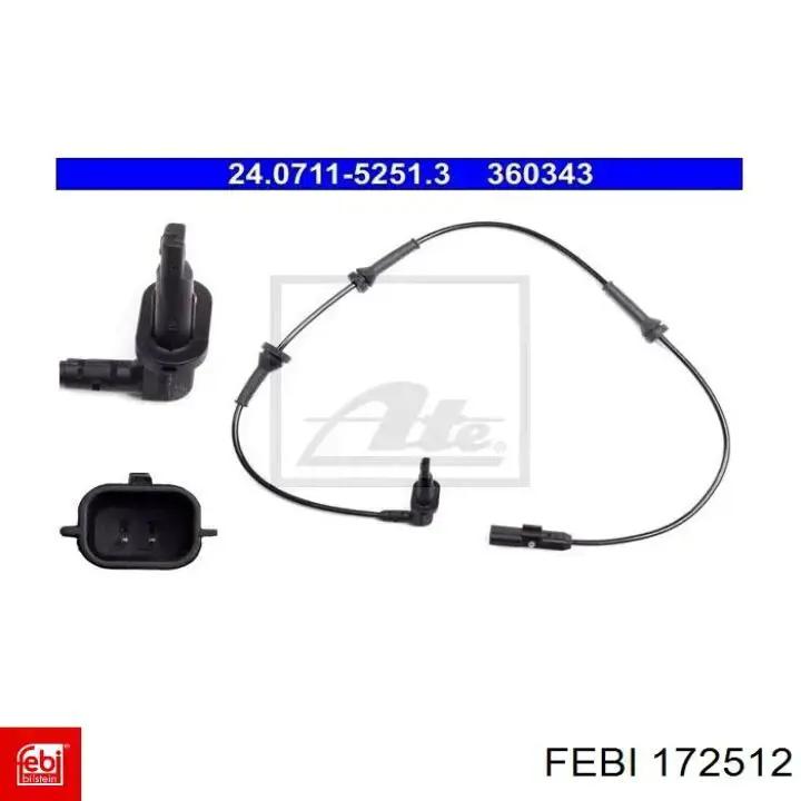 172512 Febi sensor abs delantero