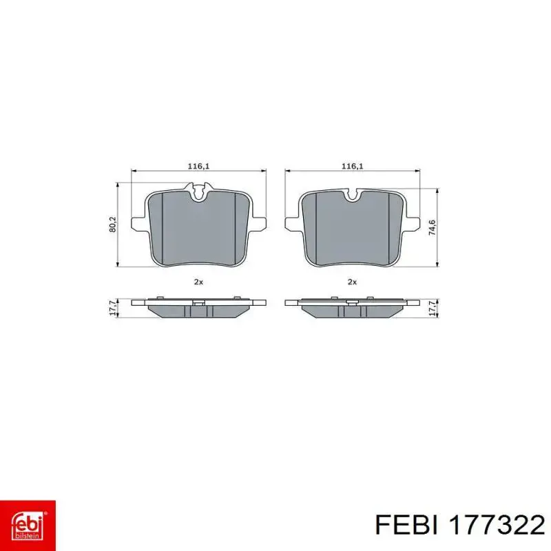 601770 VALEO pastillas de freno traseras