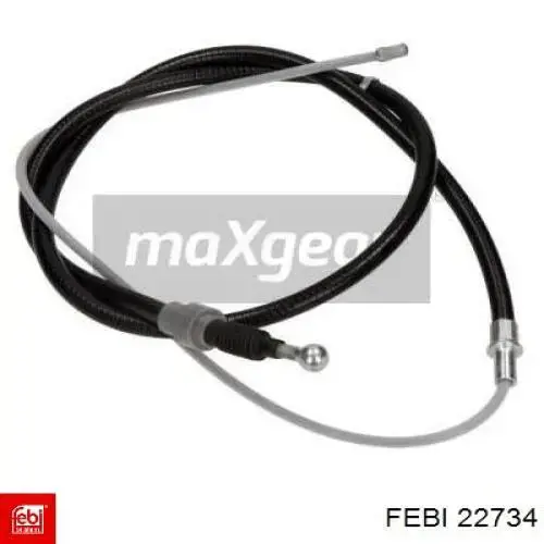 22734 Febi cable de freno de mano trasero derecho/izquierdo