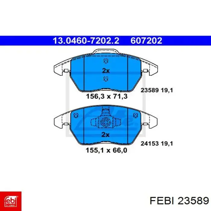 23589 Febi rótula de suspensión inferior