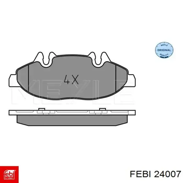 24007 Febi brazo suspension (control trasero inferior derecho)