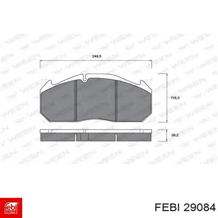 29084 Febi correa trapezoidal