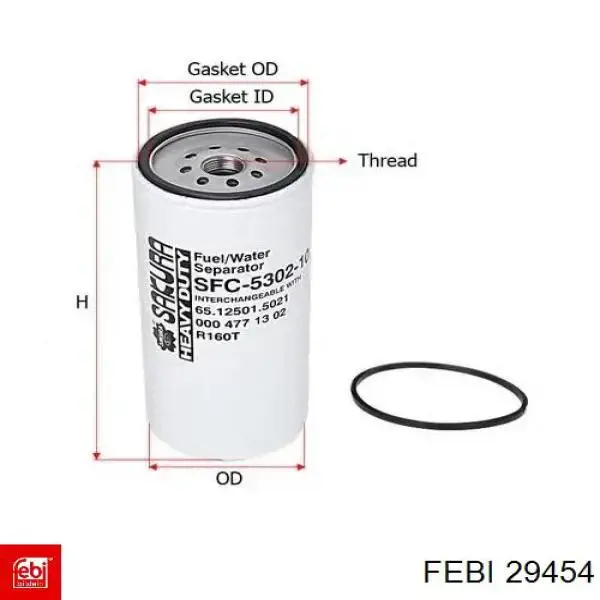 29454 Febi filtro combustible