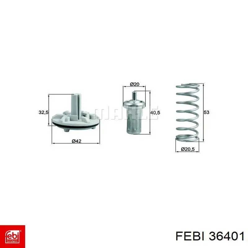 36401 Febi brazo suspension inferior trasero izquierdo/derecho