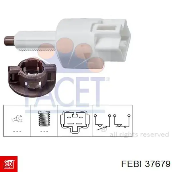 37679 Febi interruptor luz de freno