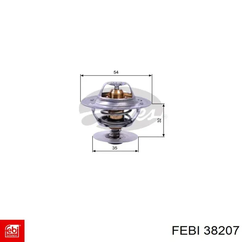 38207 Febi embrague, ventilador del radiador