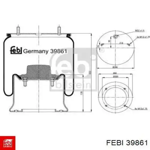 RML75139C2 Blacktech muelle neumático, suspensión