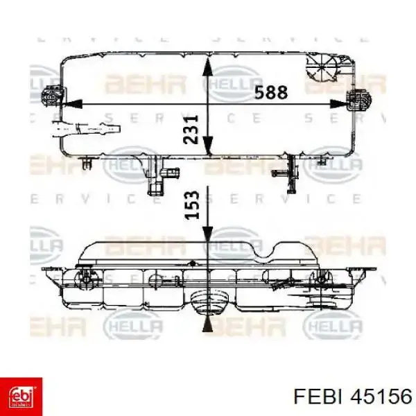 45156 Febi botella de refrigeración