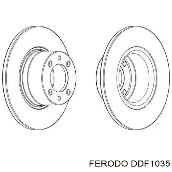 DDF1035 Ferodo freno de disco delantero