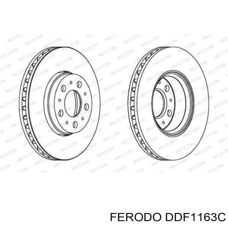 DDF1163C Ferodo freno de disco delantero