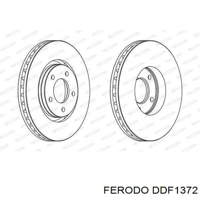 DDF1372 Ferodo freno de disco delantero