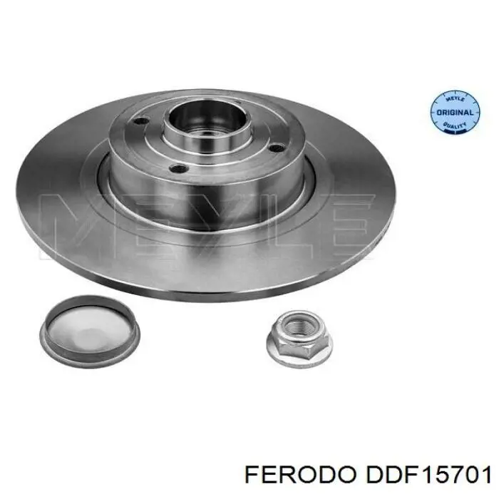 DDF1570-1 Ferodo disco de freno trasero