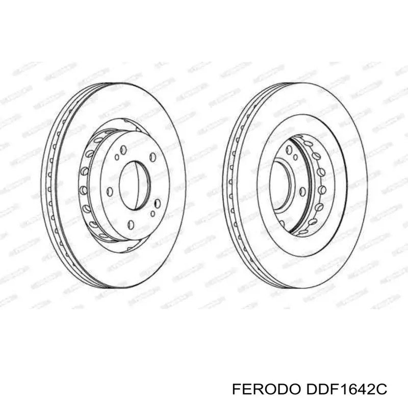 DDF1642C Ferodo freno de disco delantero