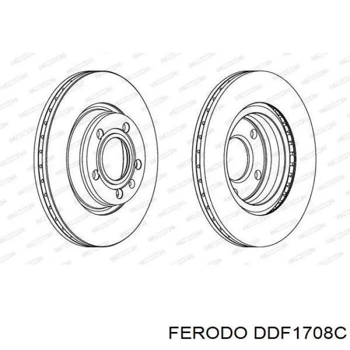 DDF1708C Ferodo freno de disco delantero