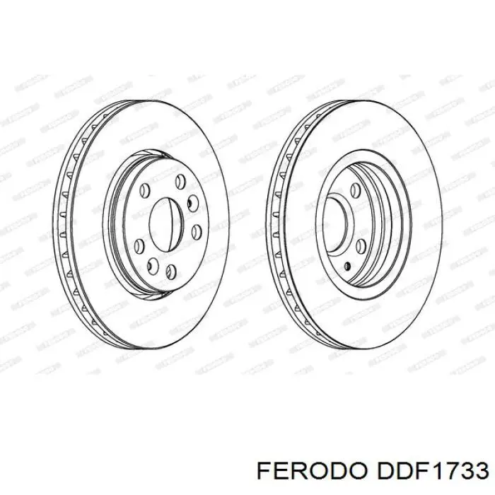 DDF1733 Ferodo freno de disco delantero