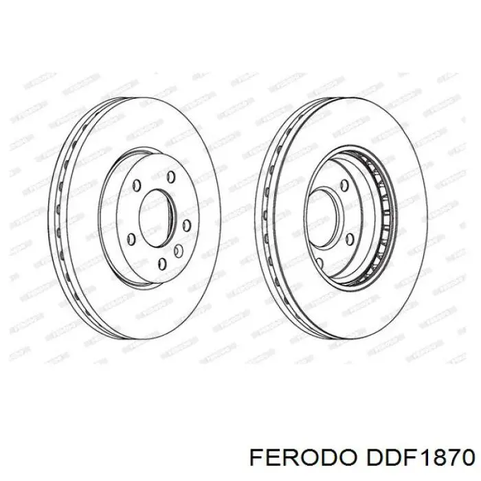 DDF1870 Ferodo freno de disco delantero