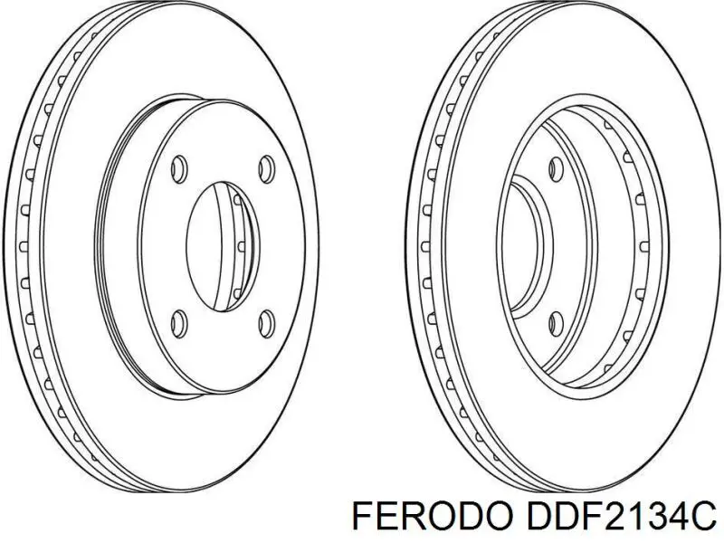 DDF2134C Ferodo freno de disco delantero