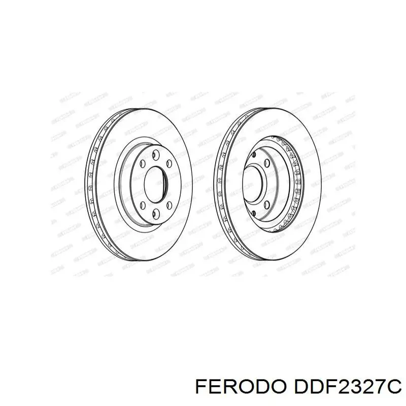 DDF2327C Ferodo freno de disco delantero