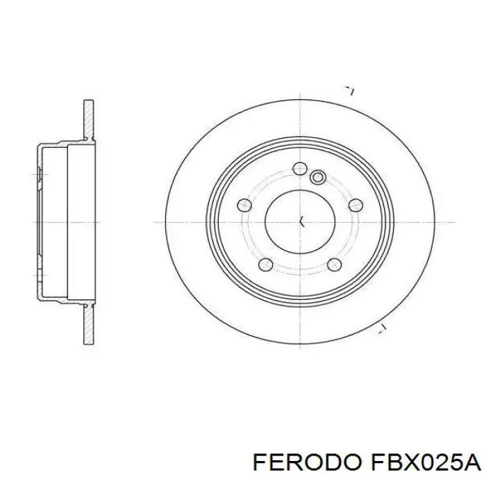 FBX025A Ferodo líquido de frenos