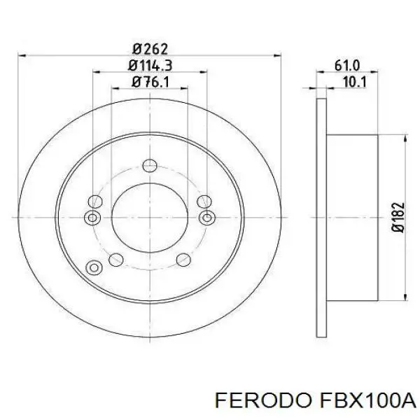 FBX100A Ferodo líquido de frenos