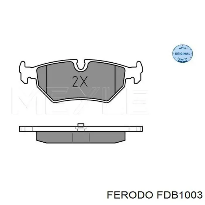 FDB1003 Ferodo pastillas de freno traseras