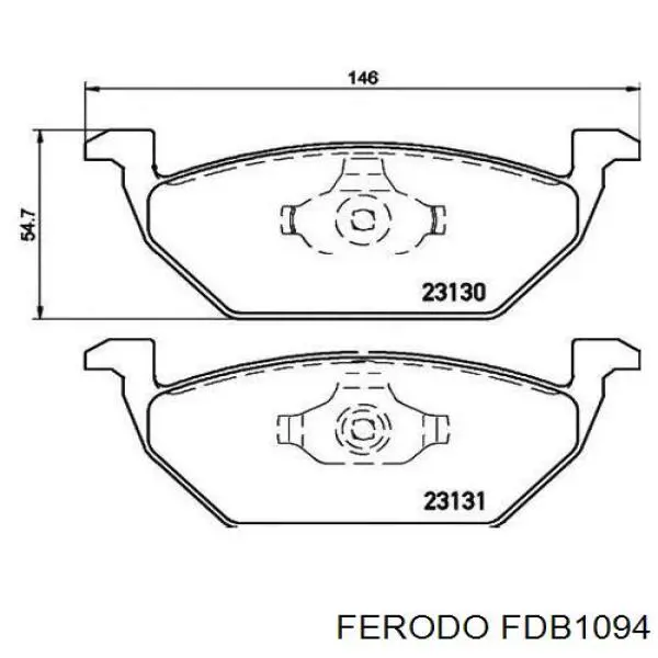 FDB1094 Ferodo pastillas de freno delanteras