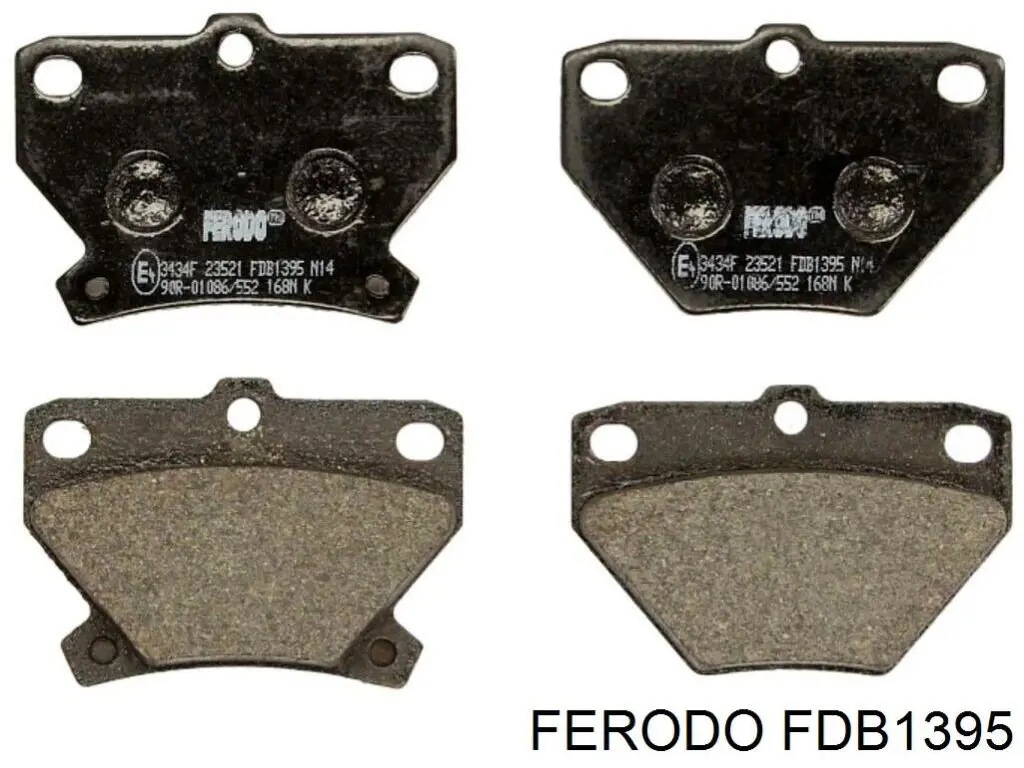 FDB1395 Ferodo pastillas de freno traseras