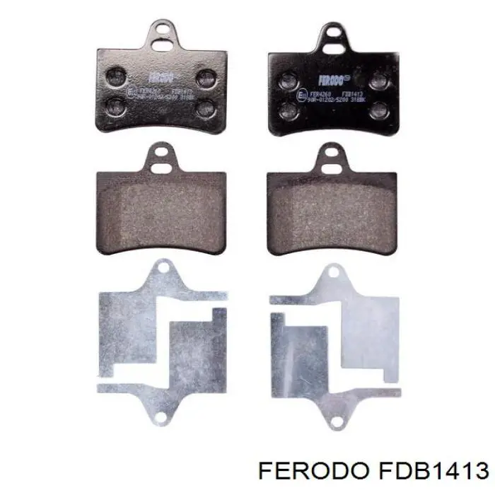 FDB1413 Ferodo pastillas de freno traseras