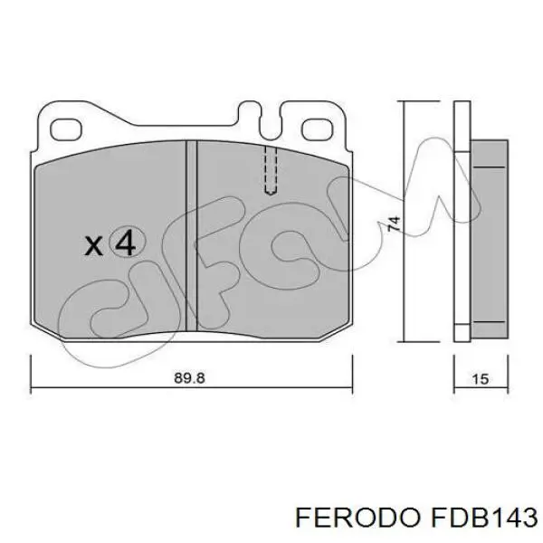 FDB143 Ferodo pastillas de freno delanteras