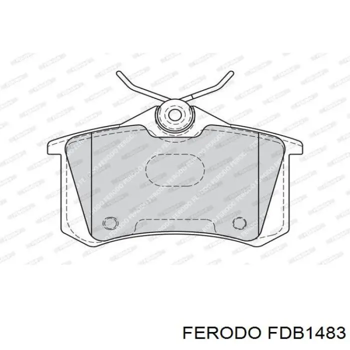 FDB1483 Ferodo pastillas de freno traseras